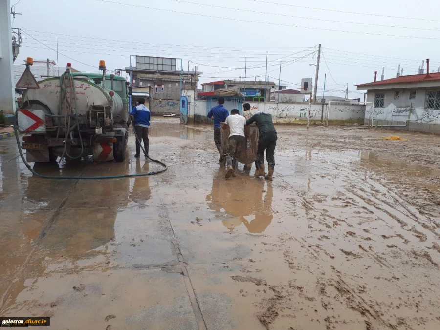 حضوردانشجومعلمان پردیس آیت الله خامنه ای گرگان در قالب اردوی جهادی در مناطق سیل زده 2