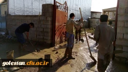 حضوردانشجومعلمان پردیس آیت الله خامنه ای گرگان در قالب اردوی جهادی در مناطق سیل زده 3