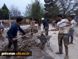 حضوردانشجومعلمان پردیس آیت الله خامنه ای گرگان در قالب اردوی جهادی در مناطق سیل زده 5