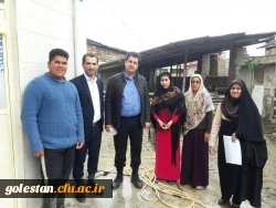بازدید معاون آموزش و تحصیلات تکمیلی دانشگاه فرهنگیان از مناطق سیل زده استان گلستان 2