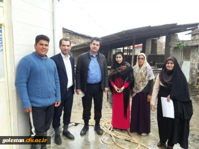 بازدید معاون آموزش و تحصیلات تکمیلی دانشگاه فرهنگیان از مناطق سیل زده استان گلستان