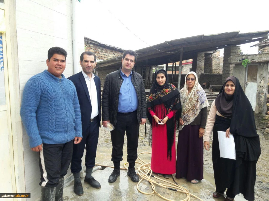 بازدید معاون آموزش و تحصیلات تکمیلی دانشگاه فرهنگیان از مناطق سیل زده استان گلستان 2