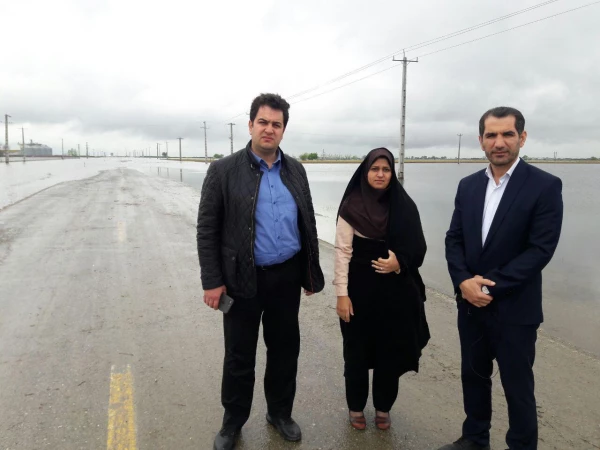 بازدید معاون آموزش و تحصیلات تکمیلی دانشگاه فرهنگیان از مناطق سیل زده استان گلستان 5