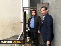 بازدید معاون آموزش و تحصیلات تکمیلی دانشگاه فرهنگیان از مناطق سیل زده استان گلستان 7
