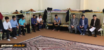 بازدید معاون هماهنگی و کارشناس مسئولان مدیریت استان از پردیس آیت ا... خامنه ای گرگان به مناسبت هفته سراهای دانشجویی