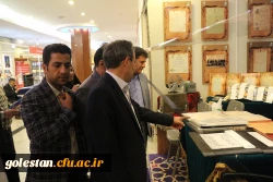 بازدید دکتر خنیفر رییس دانشگاه فرهنگیان از غرفه استان در نمایشگاه آثار و موزه اسناد و مفاخر تربیت معلم ایران 7