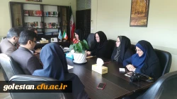 نشست هم اندیشی مدیرکل امور بانوان و خانواده استانداری گلستان با دکتر مازندرانی سرپرست دانشگاه فرهنگیان گلستان 3