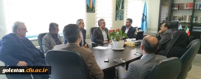 نشست هم اندیشی سه جانبه با حضور مدیرکل آموزش و پرورش ، مدیرکل نوسازی و تجهیز مدارس و دکتر مازندرانی سرپرست دانشگاه فرهنگیان گلستان