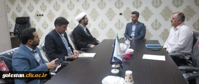 نشست صمیمی حجة الإسلام والمسلمین دکتر عراقی رئیس دانشگاه مذاهب اسلامی واحد گنبد کاووس با سرپرست واحد دانشگاهی شهید بهشتی گنبد