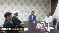 نشست صمیمی حجة الإسلام والمسلمین دکتر عراقی رئیس دانشگاه مذاهب اسلامی واحد گنبد کاووس با سرپرست واحد دانشگاهی شهید بهشتی گنبد 3