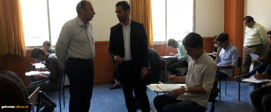 بازدید دکتر مازندرانی سرپرست دانشگاه فرهنگیان گلستان از امتحانات پایان ترم دانشجویان پردیس آیت الله خامنه ای گرگان 2