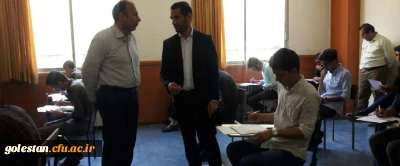 بازدید دکتر مازندرانی سرپرست دانشگاه فرهنگیان گلستان از امتحانات پایان ترم دانشجویان پردیس آیت الله خامنه ای گرگان