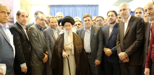 دیدار اعضای هیئت رئیسه و مدیران استانی دانشگاه فرهنگیان سراسر کشور با مرجع تقلید جهان تشییع حضرت آیت الله العظمی علوی گرگانی 2