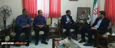 بازدید دکتر مازندرانی سرپرست امور پردیس های استان گلستان به مناسبت روز خبرنگار از خبرگزاری جمهوری اسلامی