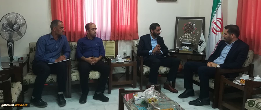 بازدید دکتر مازندرانی سرپرست امور پردیس های استان گلستان به مناسبت روز خبرنگار از خبرگزاری جمهوری اسلامی  2