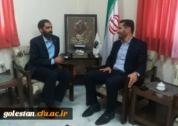 بازدید دکتر مازندرانی سرپرست امور پردیس های استان گلستان به مناسبت روز خبرنگار از خبرگزاری جمهوری اسلامی  3