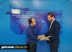 بازدید دکتر مازندرانی سرپرست امور پردیس های استان گلستان به مناسبت روز خبرنگار از خبرگزاری جمهوری اسلامی  7