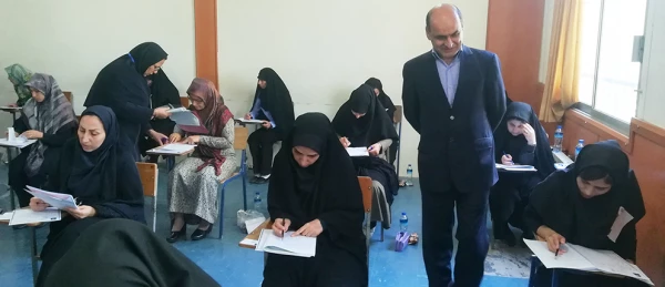 بازدید استاندار گلستان از حوزه امتحانی آزمون ارزشیابی صلاحیت های حرفه ای معلمی مهارت آموزان ماده 28  2