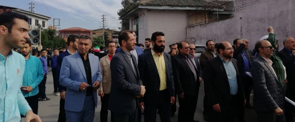 حضور سرپرست دانشگاه فرهنگیان استان گلستان در راهپیمایی یوم الله 13 آبان گرگان 2