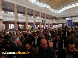 حضور سرپرست دانشگاه فرهنگیان استان گلستان در راهپیمایی یوم الله 13 آبان گرگان 6