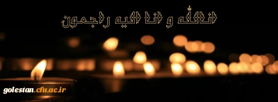 ابراز همدردی

همکار گرامی، جناب آقای دکتر نبی اله یوسفی