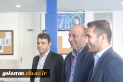 بازدید دکتر اسماعیل اولی، مدیرکل پشتیبانی و تولید علم بومی سازمان مرکزی و دکتر مازندرانی، سرپرست دانشگاه فرهنگیان استان گلستان از محل برگزاری انتخابات انجمن های علمی پردیس آیت الله خامنه ای 3
