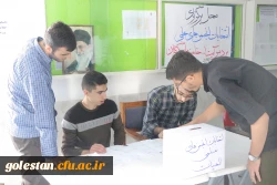 بازدید دکتر اسماعیل اولی، مدیرکل پشتیبانی و تولید علم بومی سازمان مرکزی و دکتر مازندرانی، سرپرست دانشگاه فرهنگیان استان گلستان از محل برگزاری انتخابات انجمن های علمی پردیس آیت الله خامنه ای 6