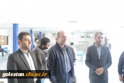 بازدید دکتر اسماعیل اولی، مدیرکل پشتیبانی و تولید علم بومی سازمان مرکزی و دکتر مازندرانی، سرپرست دانشگاه فرهنگیان استان گلستان از محل برگزاری انتخابات انجمن های علمی پردیس آیت الله خامنه ای 5