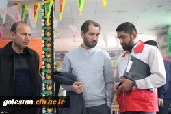 اهدای خون توسط دانشجومعلمان  پردیس آیت الله خامنه ای، به همراه سرپرست دانشگاه فرهنگیان استان و سرپرست پردیس 5