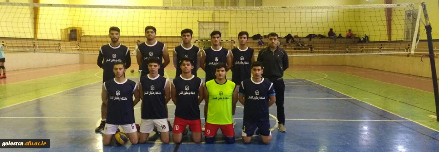 تیم والیبال پردیس آیت الله خامنه ای گرگان عنوان نایب قهرمانی مسابقات دانشگاه ها و موسسات آموزش عالی استان را کسب کرد 2