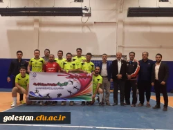 تیم والیبال پردیس آیت الله خامنه ای گرگان عنوان نایب قهرمانی مسابقات دانشگاه ها و موسسات آموزش عالی استان را کسب کرد 3