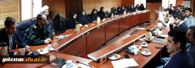 جلسه دبیران کانون ها و تشکل های سیاسی دانشگاه فرهنگیان گلستان با مدیرکل بنیاد حفظ آثار و ارزش های دفاع مقدس استان  