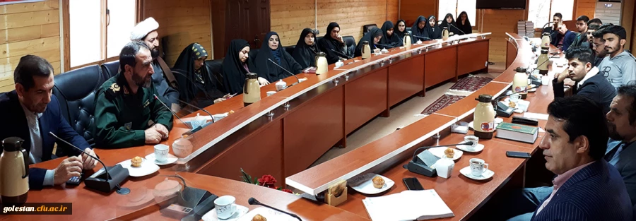 جلسه دبیران کانون ها و تشکل های سیاسی دانشگاه فرهنگیان گلستان با مدیرکل بنیاد حفظ آثار و ارزش های دفاع مقدس استان   2