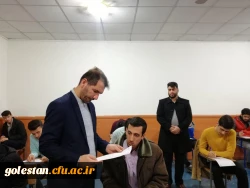 بازدید دکتر مازندرانی از جلسه امتحانات پایان نیمسال اول سال تحصیلی 99-98 پردیس آیت الله خامنه ای 3