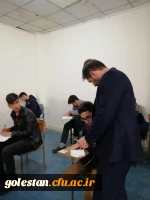 بازدید دکتر مازندرانی از جلسه امتحانات پایان نیمسال اول سال تحصیلی 99-98 پردیس آیت الله خامنه ای 6