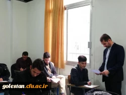 بازدید دکتر مازندرانی از جلسه امتحانات پایان نیمسال اول سال تحصیلی 99-98 پردیس آیت الله خامنه ای 7