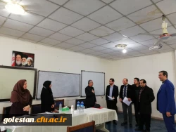 بازدید سرپرست دانشگاه فرهنگیان استان گلستان از مراحل انجام مصاحبه استخدامی ماده 28 4