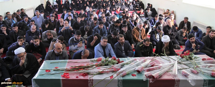 مراسم استقبال از پیکر مطهر شهید گمنام دفاع مقدس در پردیس امام خمینی (ره)گرگان 2