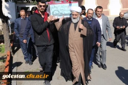 مراسم استقبال از پیکر مطهر شهید گمنام دفاع مقدس در پردیس امام خمینی (ره)گرگان 4