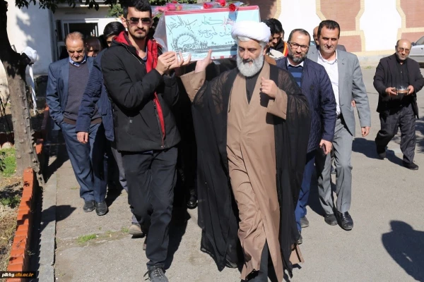 مراسم استقبال از پیکر مطهر شهید گمنام دفاع مقدس در پردیس امام خمینی (ره)گرگان 4