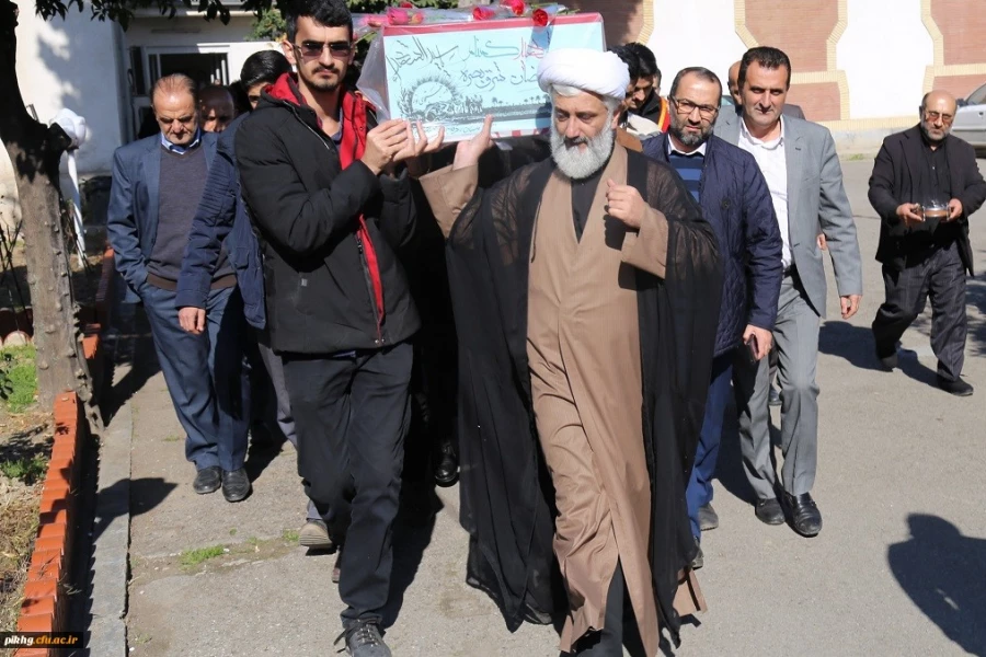 مراسم استقبال از پیکر مطهر شهید گمنام دفاع مقدس در پردیس امام خمینی (ره)گرگان 4