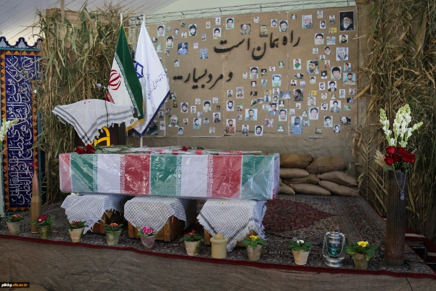 مراسم استقبال از پیکر مطهر شهید گمنام دفاع مقدس در پردیس امام خمینی (ره)گرگان 6