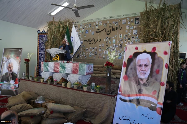 مراسم استقبال از پیکر مطهر شهید گمنام دفاع مقدس در پردیس امام خمینی (ره)گرگان 8