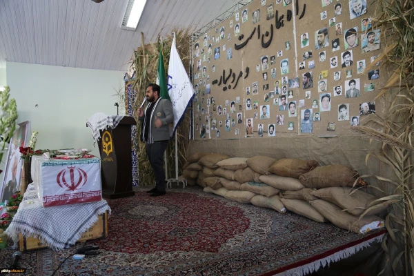 مراسم استقبال از پیکر مطهر شهید گمنام دفاع مقدس در پردیس امام خمینی (ره)گرگان 10