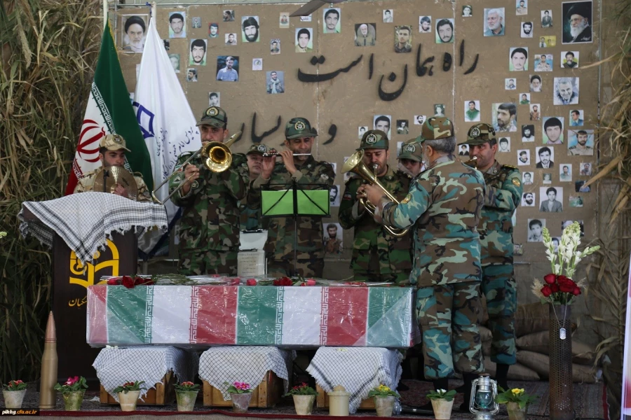 مراسم استقبال از پیکر مطهر شهید گمنام دفاع مقدس در پردیس امام خمینی (ره)گرگان 11