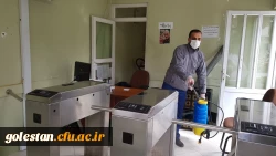 فعالیت های صورت گرفته به منظور پیشگیری از شیوع ویروس کرونا در پردیس های دانشگاه فرهنگیان گلستان 19