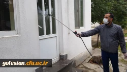 فعالیت های صورت گرفته به منظور پیشگیری از شیوع ویروس کرونا در پردیس های دانشگاه فرهنگیان گلستان 21