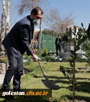 مراسم درختکاری در پردیس آیت الله خامنه ای گرگان