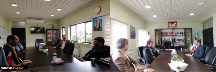 دیدار دکتر مازندرانی سرپرست دانشگاه فرهنگیان استان گلستان با امانقلیچ شادمهر نماینده منتخب مردم شریف شهرستان گنبد کاووس در یازدهمین دوره مجلس شورای اسلامی 2