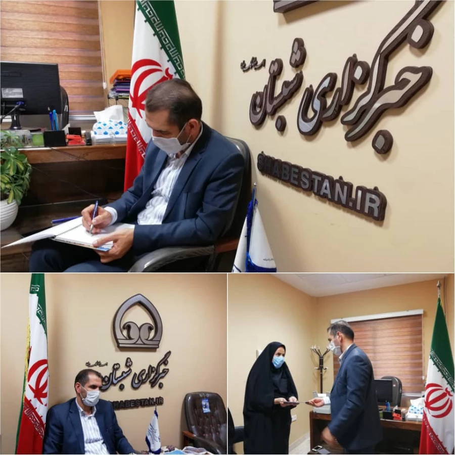 حضور دکتر مازندرانی سرپرست دانشگاه فرهنگیان در دفتر خبرگزاری شبستان و روزنامه گلشن مهر گلستان 3